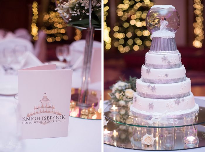 knightsbrook hotel wedding reception cake